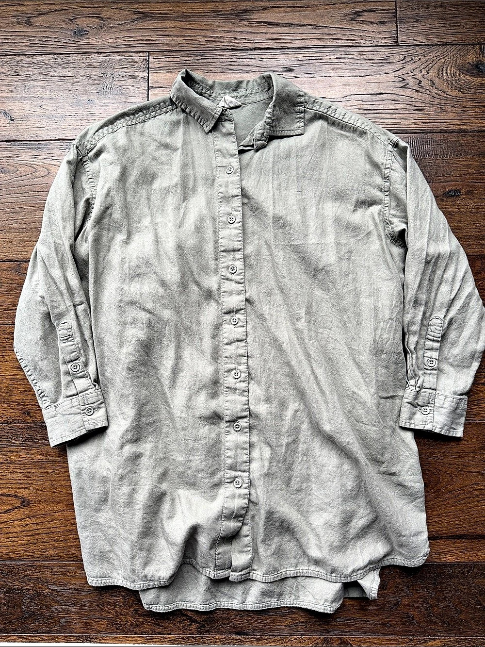 Pact Women’s Organic Cotton Oversized Button Down Shirt